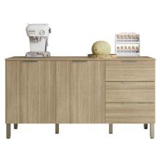 Imagem de Balcão Gabinete Para Pia Com Tampo 160cm Charm K02 Freijó - Mpozenato