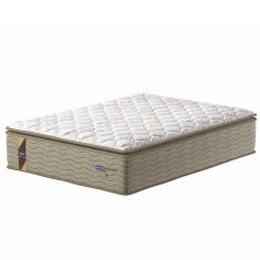 Imagem de Colchão Casal Molas Guarda Costas Max Pillow Top 138x188x40cm Bege-branco Probel Bege-bco