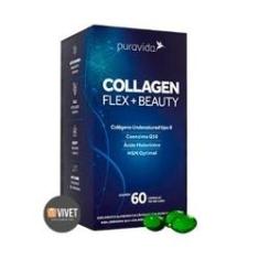 Collagen Flex+Beauty-60caps. Puravida-Colágeno Pura Vida