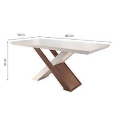 Imagem de Conjunto de Mesa de Jantar com 6 Cadeiras Imperatriz Veludo 