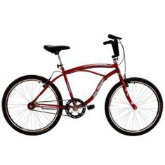 Imagem de Bicicleta Aro 26 Masculina Beach Sem Marcha Vermelha - Dalannio Bike