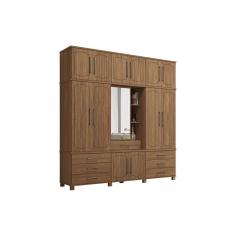 Imagem de Guarda Roupa 13 Portas 1 e 7 Gavetas Londres Capelinha Jatobá - Santos Andirá
