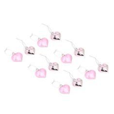 Imagem de 12 Peças de Decoração de árvore de Natal, Enfeites de Corações, Pingentes de Coração de Amor para Festa de Casamento, Natal Em Casa, Decorações Românticas para árvore de Natal,