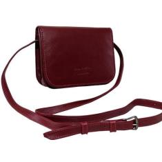 Imagem de Bolsa Feminina Em Couro Legitimo Transversal Alça Ajustável Pequena Cl