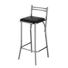 Imagem de Banqueta Cozinha Cromada Quadrada Genova Média 60cm Flape