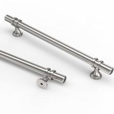 Imagem de Asidrama Pacote com 10 puxadores de armário de cozinha de níquel acetinado escovado, puxadores de armário de cozinha, puxadores de armário de cozinha, puxadores de gaveta