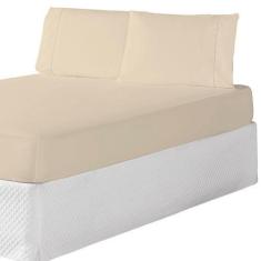 Imagem de Jogo De Cama Queen Lençol Micropercal 3 Peças 200 Fios Cama Box - Mr E