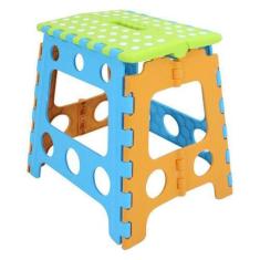 Imagem de Banquinho Dobrável Banqueta Plástica Infantil Com Alça 25Kg - Gici Adv