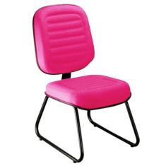Imagem de Cadeira Diretor Para Escritório Gomada Linha Blenda Rosa