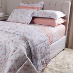 Imagem de Jogo De Cama Duplo Solteiro 180 Fios Algodão Ouro - Sultan