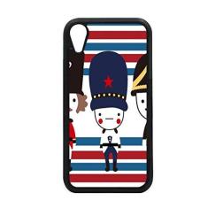 Imagem de Capa com bandeira de marco colorido do Reino Unido para iPhone XR para proteção de telefone Apple