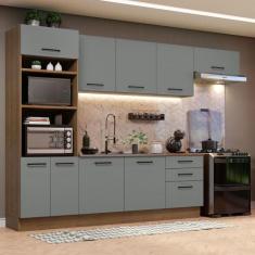 Imagem de Cozinha Completa Madesa Agata 330001 com Armário e Balcão (Sem Tampo e