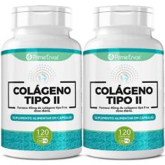 Imagem de Kit 2 Colágeno Tipo 2 Tipo Il Saúde Das Articulações 120Cáps - Prime E
