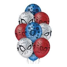 Imagem de Balão Homem Aranha Premium - 12 Polegadas - 10 Unidades