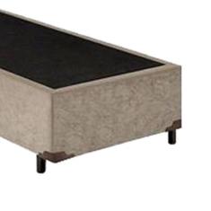 Imagem de Base Box Solteirão King Suede Bege 203x96x40xm