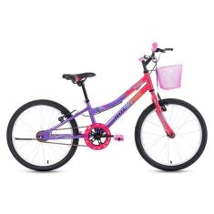 Imagem de Bicicleta Houston Bixy Aro-20 Freios V-brake Rosa E Roxo
