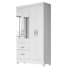 Imagem de Guarda Roupa Madri Branco/ Lilás/ Rosa/ Azul 4 Portas 2 Gavetas Esp. M