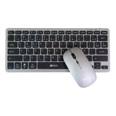 Imagem de Teclado+mouse brushed black wireless desing moderno hs-525k - Hrebos