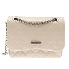 Imagem de Bolsa Transversal Feminina Matelasse Cluth Tiracolo Off White-Feminino