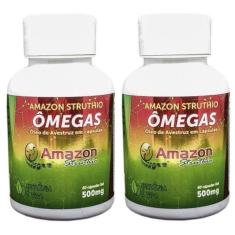 Imagem de Kit 2 Óleo De Avestruz Amazon Struthio - 60 Capsulas