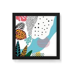 Imagem de Arte Maníacos Quadro Decorativo Tropicalia Mar - 30x30cm (Moldura em laca )