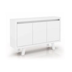 Imagem de Balcão De Escritório Me4120 C/ 3 Portas Branco - Tecno Mobili