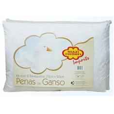 Imagem de Kit Travesseiro 0,50 X 0,70 100%Pena C/2 Pcs