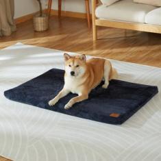 Imagem de LIORCE Almofada de caixa de cachorro de espuma viscoelástica - Tapete de cama grande para cães com capa removível lavável e forro à prova d'água - Tapete de cama de animal de estimação para cães