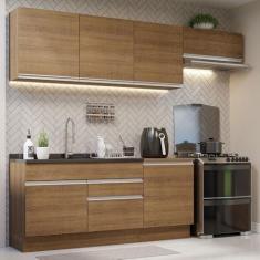 Imagem de Armário de Cozinha Completa 260cm Rustic Glamy Madesa 03
