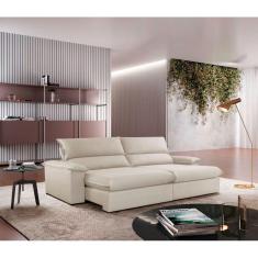 Imagem de Sofá Filadélfia Linho 02 Módulos 90cm B25cm Meu Sofá Online A302 Linho Branco