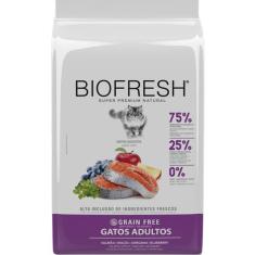 Imagem de Ração Seca Biofresh Salmão, Maçãs, Orégano e Blueberry para Gatos Adultos - 7,5 Kg