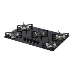 Imagem de Cooktop A Gás - 5 Queimadores - Bivolt - Fischer, Preto, Bivolt