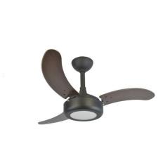 Imagem de Ventilador De Teto Infinity Lux Led 6000K Preto 3 Pás Mdf Tb 110V+Cont