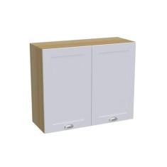 Imagem de Armário Aéreo para Cozinha 80cm 2 Portas Denver Riviera/Branco