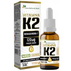Imagem de Vitamina K2 gotas 20ML (120 mcg/porção) Sabor Laranja - Flora Nativa