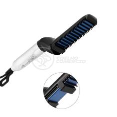Imagem de Prancha Alisadora Escova Modeladora Barba Cabelo Masculino FB161 Bivolt - For Beaut