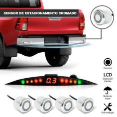 Imagem de Sensores Traseiros Estacionamento Prata Cromado Buzzer Distância Honda