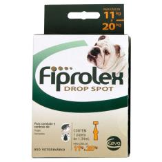 Imagem de Fiprolex Drop Spot Ceva Para Cães 11 A 20kg 1,34ml