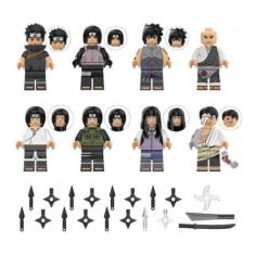 Imagem de Bonecos Blocos De Montar Naruto Sasuke Itachi Neji Hinata