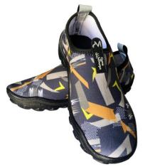 Imagem de Tênis Neoprene Sapatilha Híbrida Caminhada Corrida Trilha - Bono, Cinz