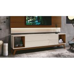 Imagem de Rack Para Tv Horizon 2.2 Off White Com Natural - Moveisaqui