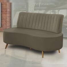 Imagem de Sofá Decorativo 1,60M 2 Lugares Katara Veludo Capuccino - Gran Belo