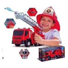 Caminhão de Bombeiros Com luz e Som Escada Sobe Gira 1:16 Brinquedo  Infantil Shiny Toys 000435 : : Brinquedos e Jogos