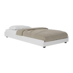 Imagem de Cama Auxiliar Solteiro Com Colchão Incluso Multimóveis Cr35104 Branco