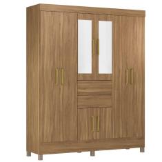 Imagem de Guarda Roupa Casal 8 Portas Com Pés E Espelho Munique