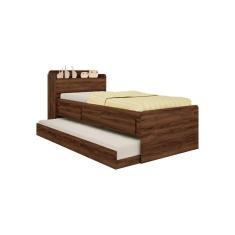 Imagem de Cama de Solteiro Bibox com Baú 2 Gavetas Robel Móveis 