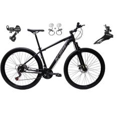 Imagem de  Bicicleta aro 29 Ksw Xlt 24v Câmbios Shimano Freios Hidráulicos Garfo com Suspensão - Preto\Prata