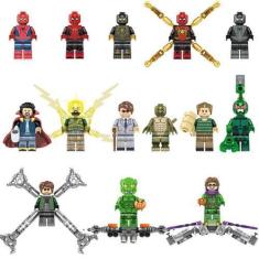 Imagem de Bonecos Blocos De Montar Super Coleção 14 Homem Aranha - Mega Block To