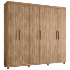 Imagem de Guarda-Roupa Casal 6 Portas 3 Gavetas Gênova Móveis Lanza