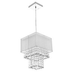 Imagem de Lustre Para Sala De Cupula Cristal Acrílic Marrycrilic Prata